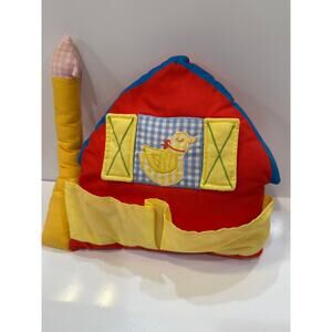 Vintage House of Hatten Stuffed Pillow Barn with Duck